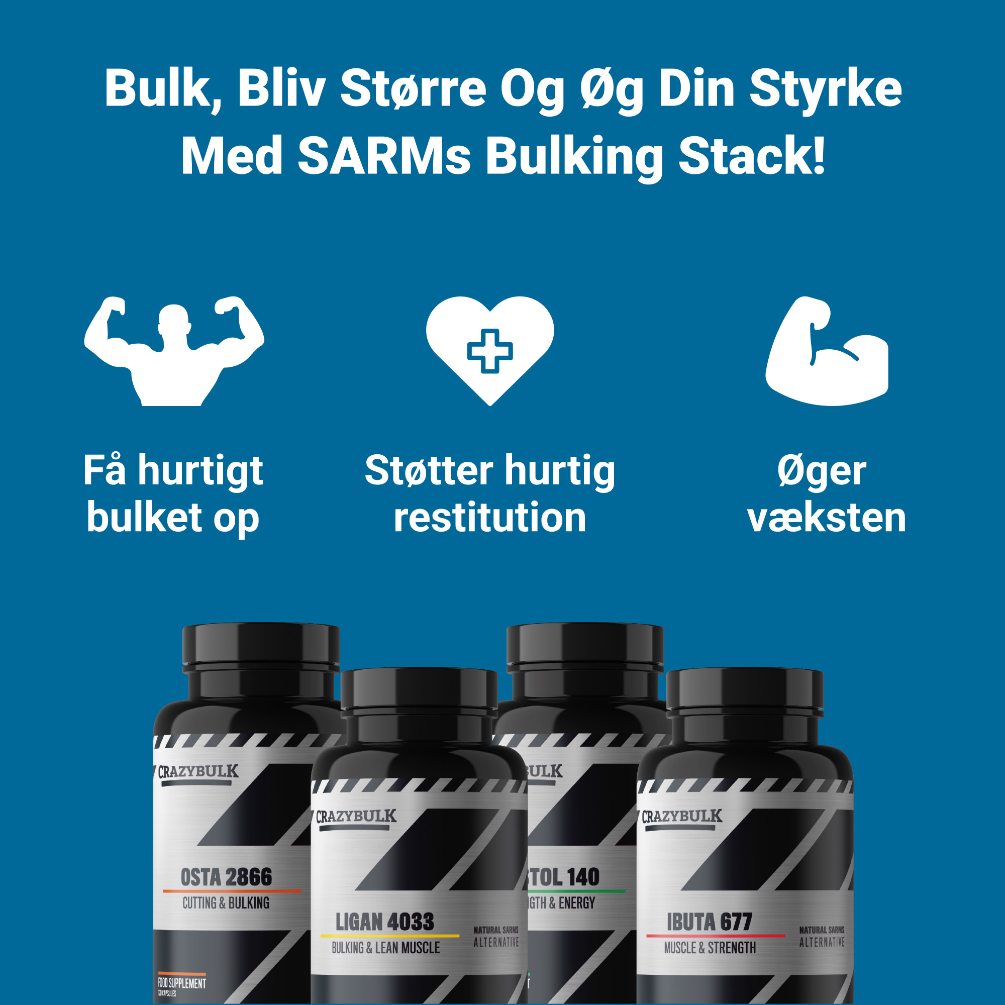 SARMs Pakke til øgning af muskelmasse